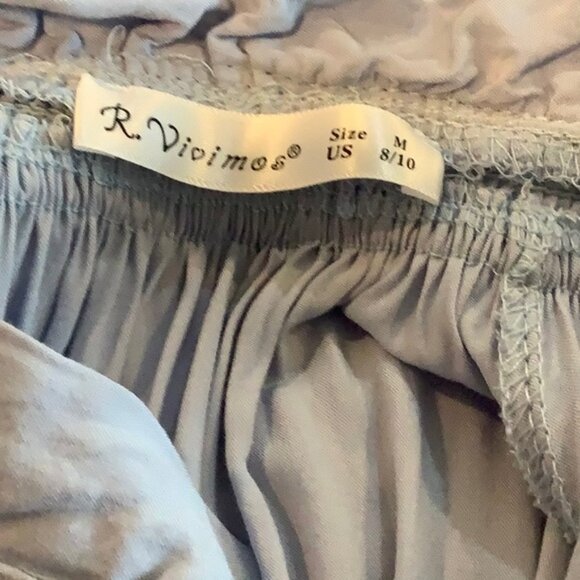 NWOT Light Blue Ruffled Mini Dress - Picture 7 of 7